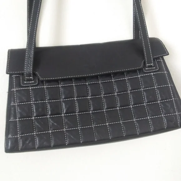 The Sak Black Leather Quilted Shoulder Bag - Picture 2 of 13